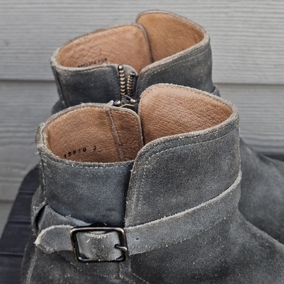 FRYE Grady Jodhpur Dark Gray Leather & Suede Ankle Boots Shoes Men’s Size 10 D - Picture 2 of 16